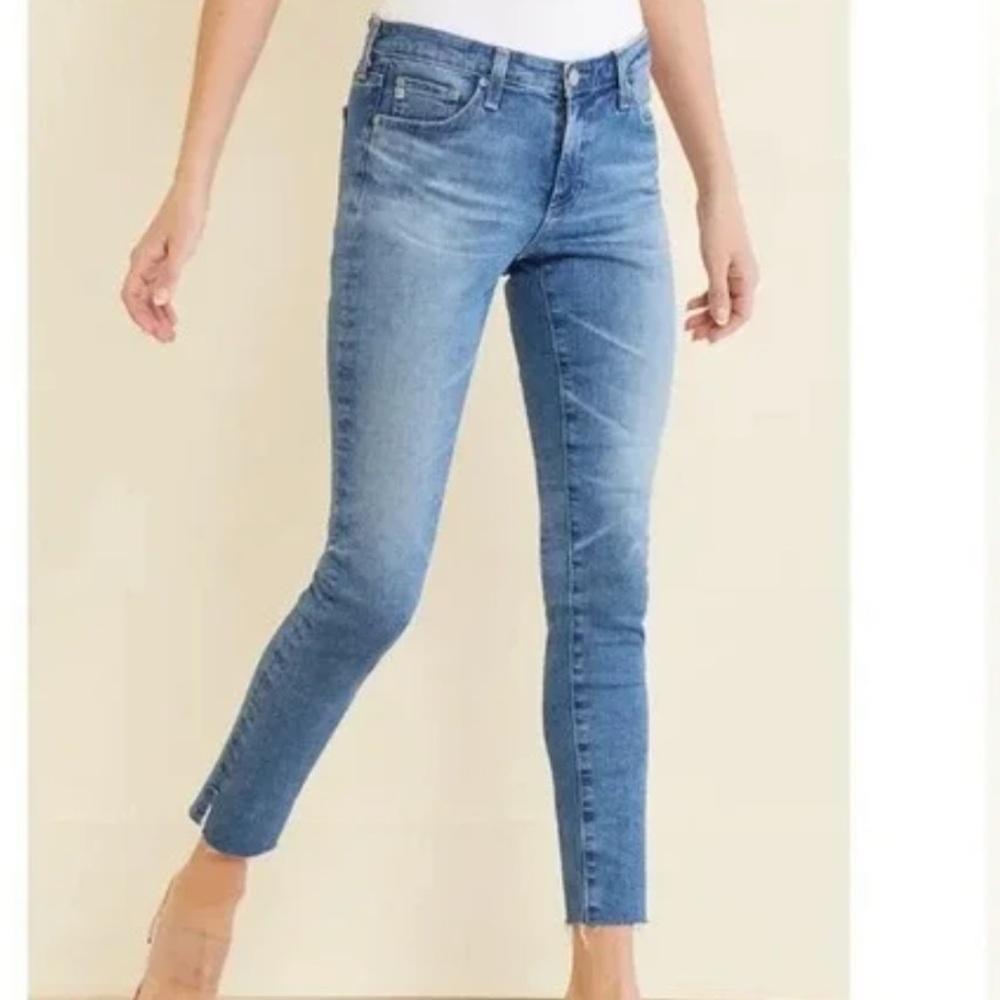 Ag Adriano Goldschmied Women’s Light Blue Legging Ankle Jeans SZ 27
